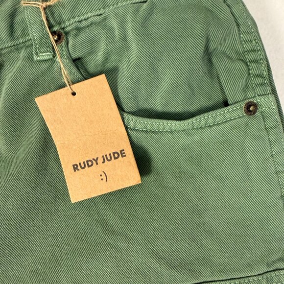 Rudy Jude Green Utility Jeans Brand New Size 3 - Picture 7 of 9
